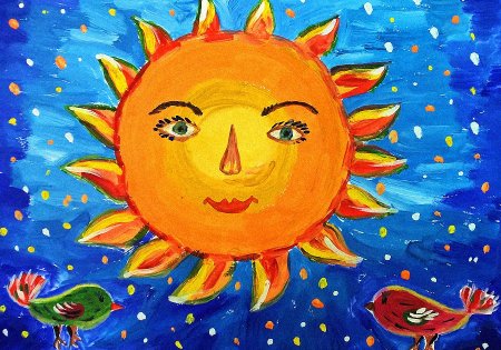 Рисунок на тему дети солнца