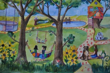 Парк детский рисунок