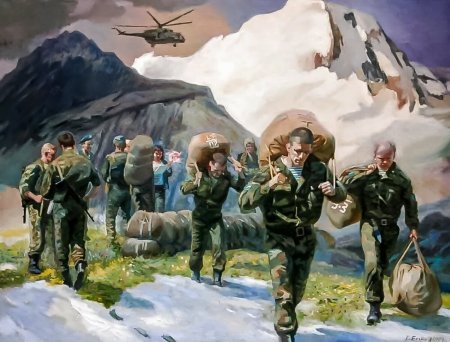 Десантники живопись