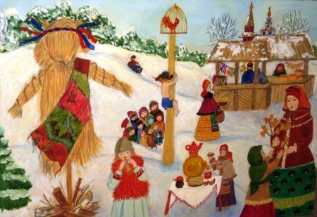 Нарисовать Масленицу
