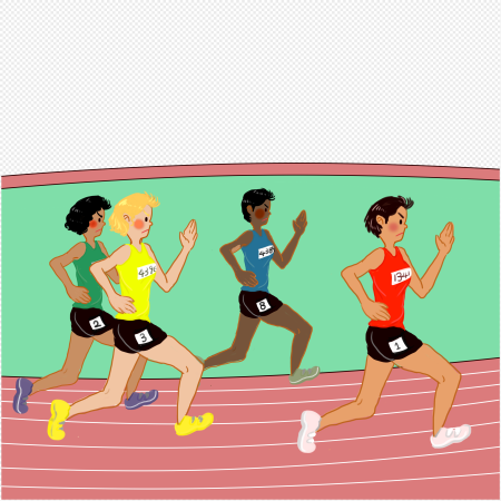 Спортивные состязания набросок