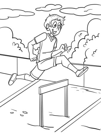 Бегущий человек зарисовка