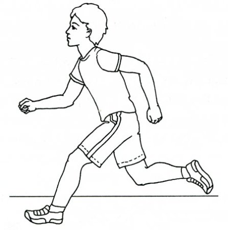 Раскраски девочки в спортивной одежде