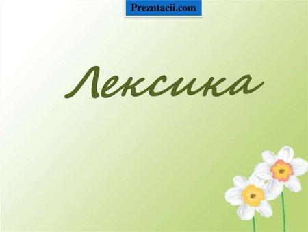 Лексика надпись