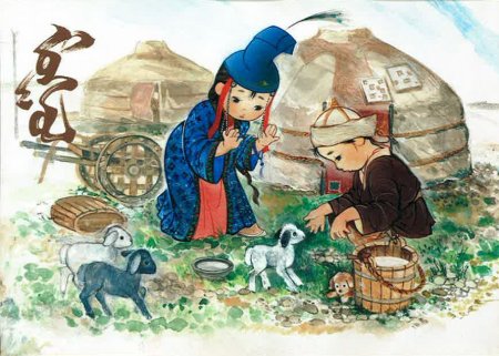Бурятская семья