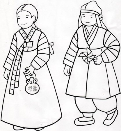 Национальный костюм бурятов раскраска