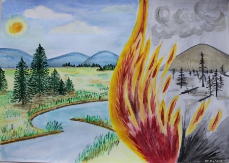 Рисунок на тему природа