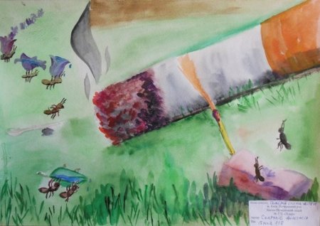 Злой огонь рисунок