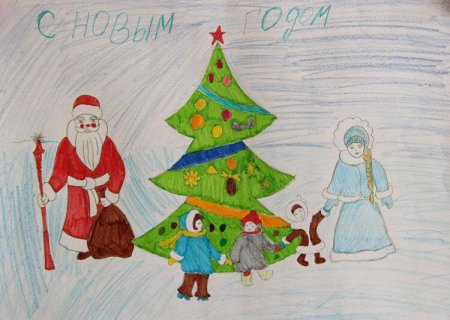 Рисунки на новый год