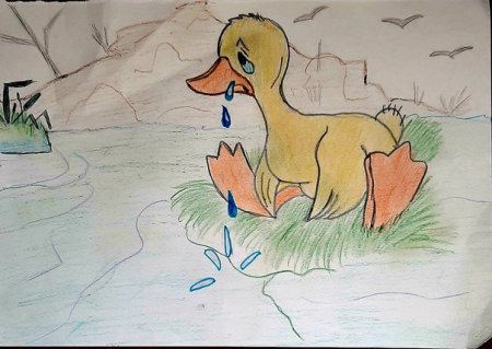 Гадкий утенок рисунок