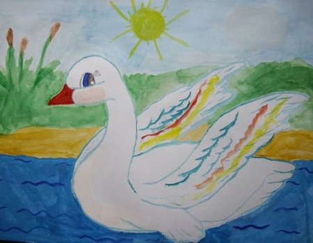 Иллюстрация к сказке Андерсена Гадкий утенок