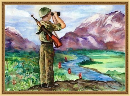 Рисование солдат