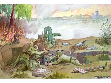 Военный подвиг рисунок