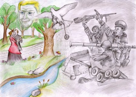 Рисунок на тему война