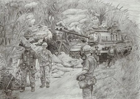 Рисунок на военную тематику