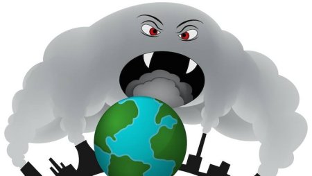 Загрязнение воздуха иллюстрации