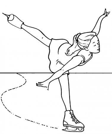 Фигуристка рисунок
