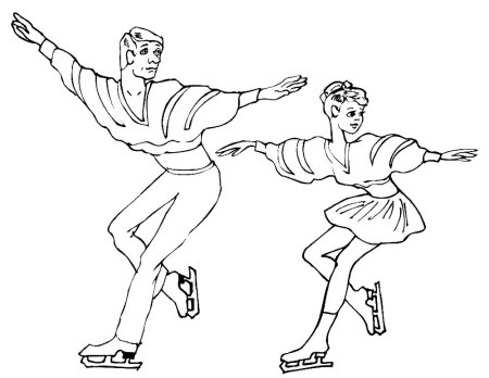 Рисунки на тему фигурное катание