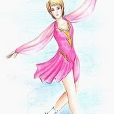 Рисование дети на катке