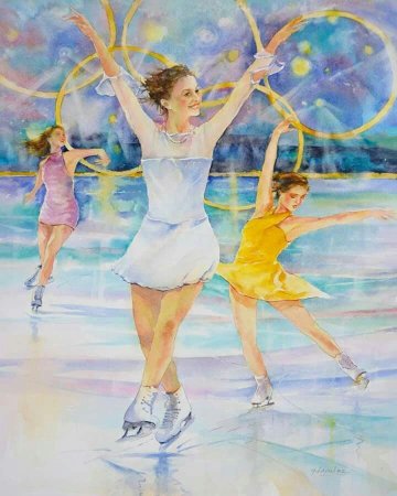 Фигуристка рисунок