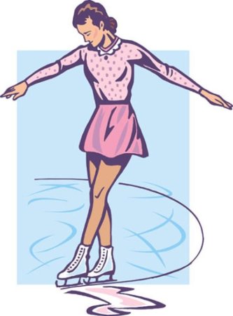 Фигурист раскраска для детей