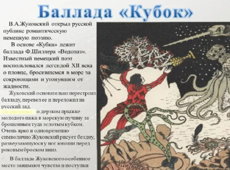 Василий Андреевич Жуковский Баллада Кубок