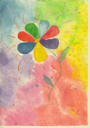 Рисование Цветика семицветика