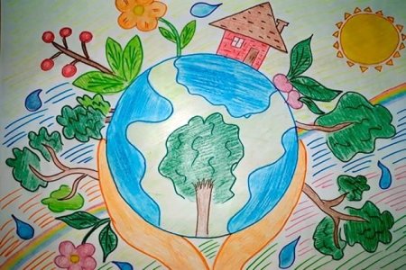 Рисование на тему земля