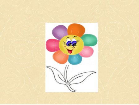 Рисование Цветик семицветик старшая группа