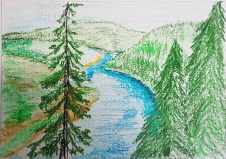 Южный Урал рисование