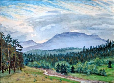 Картина гора Иремель