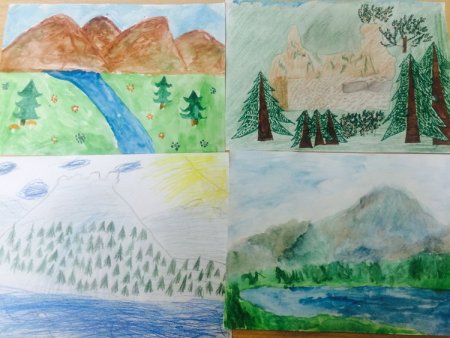 Рисунки дошкольников природа Урала