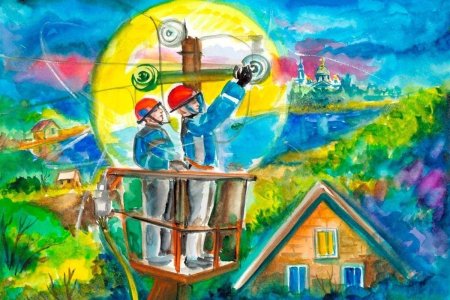 Рисунок на день энергетики