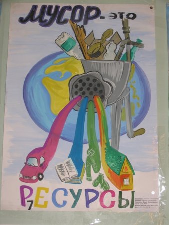 Плакат на тему мусор