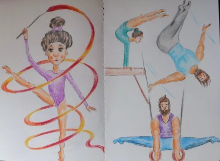 Спортивные рисунки