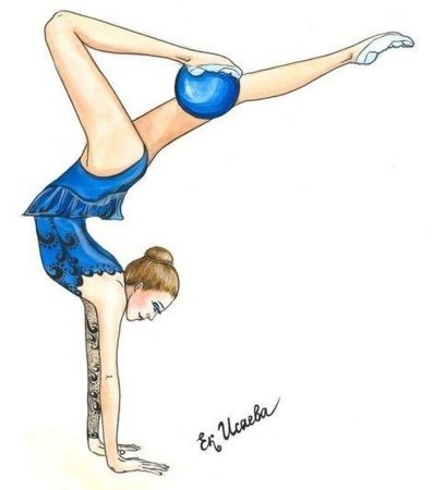 Акробат рисунок