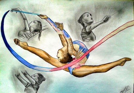 Рисунок на спортивную тему