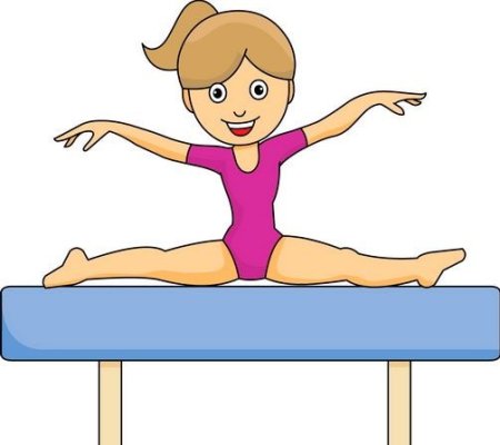 Рисунок гимнастки для детей