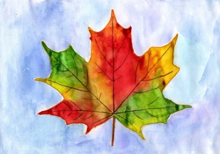 Кленовый лист изо