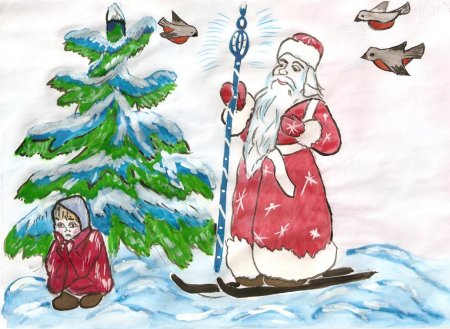 Иллюстрация к рассказу два Мороза