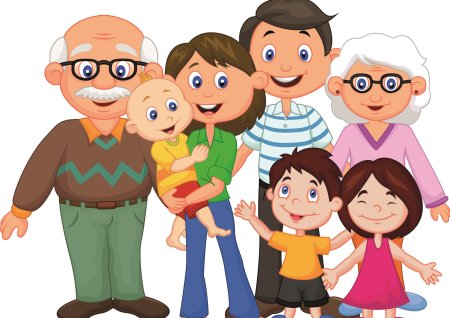 Картина семья для детей