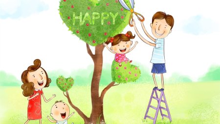 Рисунок на тему счастливая семья