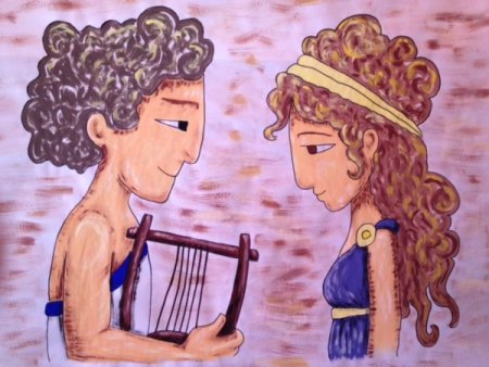 Рисунок к опере Орфей и Эвридика