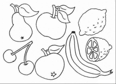 Рисование овощи и фрукты