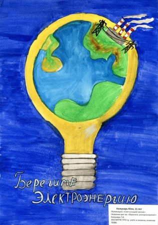 Дети Кубани берегут энергию рисунки на конкурс