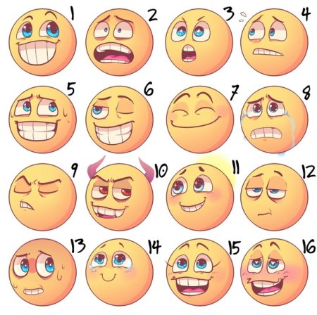 Рожицы эмоции