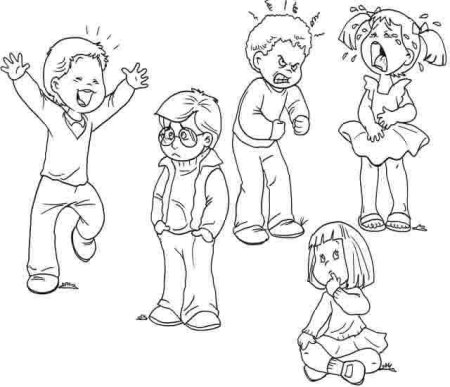 Эмоции для раскрашивания