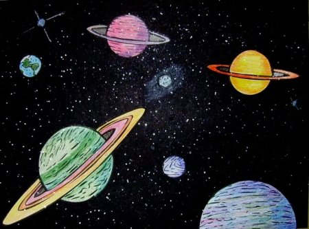Рисунок на тему космос