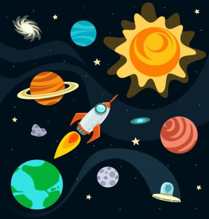 Рисунок на тему астрономия и космос