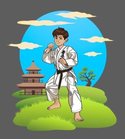 Карате иллюстрация